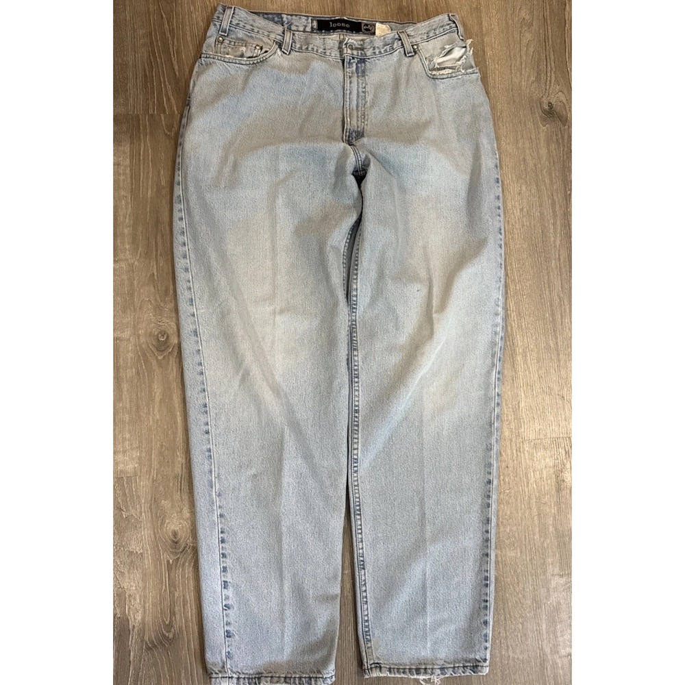 Vintage Levi's Silvertab Loose Wide Leg Fit Jeans 38x36 Baggy Denim USA 90s RARE